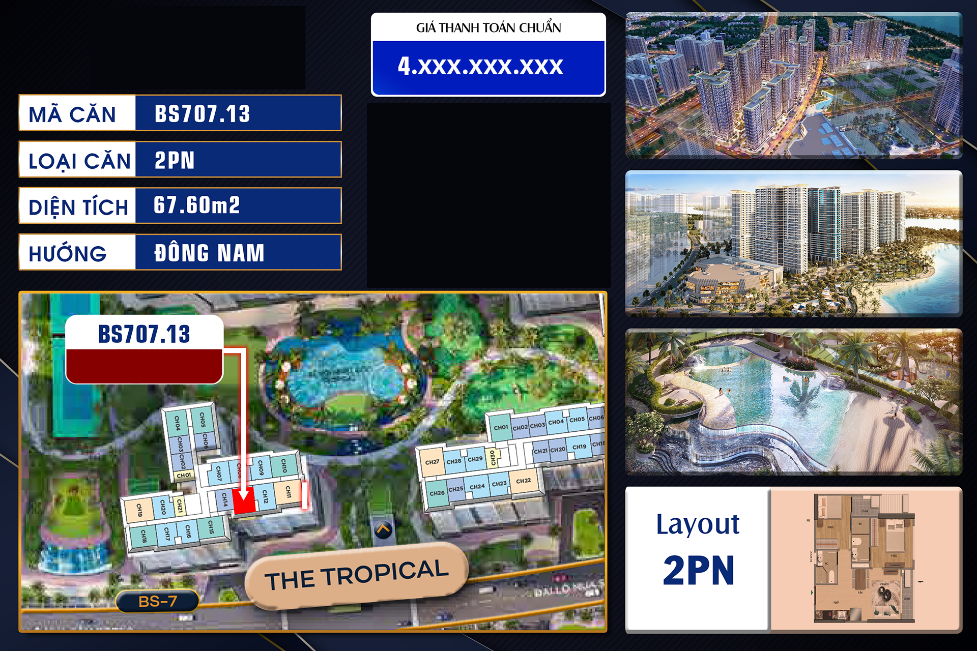 Căn hộ tòa BS-7 phân khu The Beverly Solari từ chủ đầu tư_BS707.13